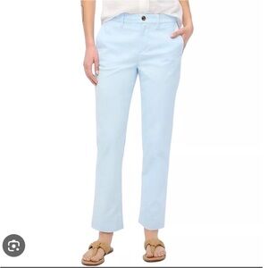NWT J. Crew Light Blue High-Rise Girlfriend Chino, size 12